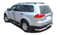 Тюнинг внедорожника Защита заднего бампера Mitsubishi Pajero Sport 2008
