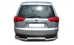 Тюнинг внедорожника Защита заднего бампера Mitsubishi Pajero Sport 2008