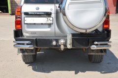 Тюнинг внедорожника Защита заднего бампера Nissan Patrol 1997-2010