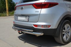Тюнинг внедорожника Защита заднего бампера KIA Sportage 2015