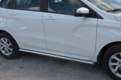 Тюнинг внедорожника Защита штатного порога труба LADA X RAY