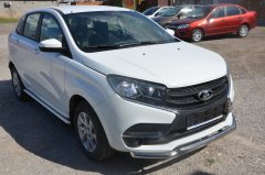 Тюнинг внедорожника Защита штатного порога труба LADA X RAY