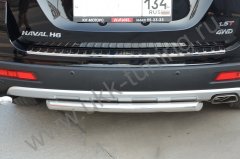 Тюнинг внедорожника Защита заднего бампера Haval H6 2017