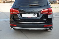 Тюнинг внедорожника Защита заднего бампера Haval H6 2017