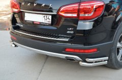 Тюнинг внедорожника Защита заднего бампера Haval H6 2017