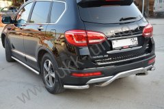 Тюнинг внедорожника Защита заднего бампера Haval H6 2017