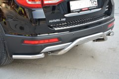 Тюнинг внедорожника Защита заднего бампера Haval H6 2017