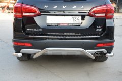 Тюнинг внедорожника Защита заднего бампера Haval H6 2017
