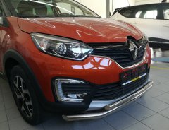 Тюнинг внедорожника Защита переднего бампера Renault Kaptur 2017