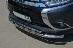 Тюнинг внедорожника Защита переднего бампера Mitsubishi Outlander 2015