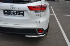 Тюнинг внедорожника Защита заднего бампера Toyota Highlander 2017