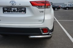 Тюнинг внедорожника Защита заднего бампера Toyota Highlander 2014