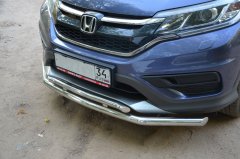 Тюнинг внедорожника Защита переднего бампера Honda CR-V 2014-2018