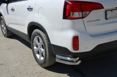 Тюнинг внедорожника Защита заднего бампера KIA Sorento 2013