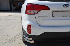 Тюнинг внедорожника Защита заднего бампера KIA Sorento 2013