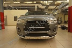 Тюнинг внедорожника Защита переднего бампера Mitsubishi ASX 2013