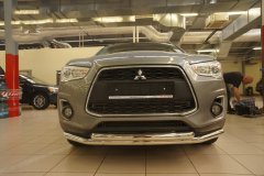 Тюнинг внедорожника Защита переднего бампера Mitsubishi ASX 2013