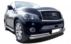 Тюнинг внедорожника Защита переднего бампера Infinity QX56 2010