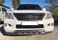 Тюнинг внедорожника Защита переднего бампера Lexus LX 570 2007-2012