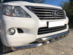 Тюнинг внедорожника Защита переднего бампера Lexus LX 570 2007-2012