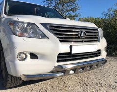 Тюнинг внедорожника Защита переднего бампера Lexus LX 570 2007-2012