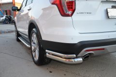 Тюнинг внедорожника Защита заднего бампера Ford Explorer  2017