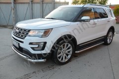 Тюнинг внедорожника Пороги с накладным листом Ford Explorer  2017