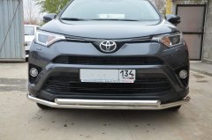 Тюнинг внедорожника Защита переднего бампера Toyota RAV4 2015
