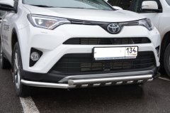 Тюнинг внедорожника Защита переднего бампера Toyota RAV4 2015