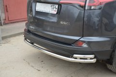 Тюнинг внедорожника Защита заднего бампера Toyota RAV4 2015
