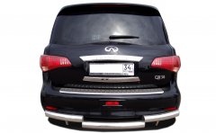 Тюнинг внедорожника Защита заднего бампера Infinity QX56 2010