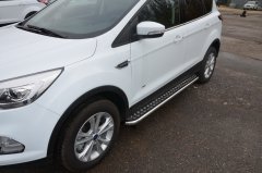 Тюнинг внедорожника Пороги с накладным листом Ford Kuga 2016