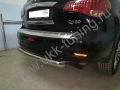 Тюнинг внедорожника Защита заднего бампера Infinity QX56 2010