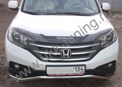Тюнинг внедорожника Защита переднего бампера Honda  	CR-V 2012-2014 (двигатель 2,4)
