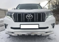 Тюнинг внедорожника Защита переднего бампера Toyota Land Cruiser Prado 150 2017