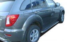 Тюнинг внедорожника Пороги с накладным листом Lifan X60 2011