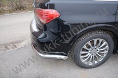 Тюнинг внедорожника Защита заднего бампера Infinity QX80 2014-2017