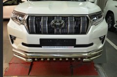 Тюнинг внедорожника Защита переднего бампера Toyota Land Cruiser Prado 150 2017