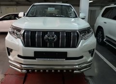 Тюнинг внедорожника Защита переднего бампера Toyota Land Cruiser Prado 150 2017