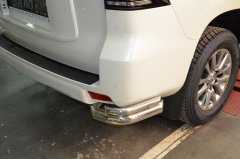 Тюнинг внедорожника Защита заднего бампера Toyota Land Cruiser Prado 150 2017
