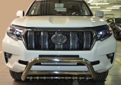 Тюнинг внедорожника Защита переднего бампера Toyota Land Cruiser Prado 150 2017