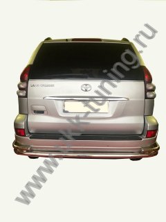 Тюнинг внедорожника Защита заднего бампера Toyota Land Cruiser Prado 120 2003-2009
