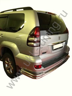 Тюнинг внедорожника Защита заднего бампера Toyota Land Cruiser Prado 120 2003-2009
