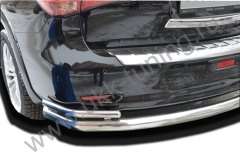 Тюнинг внедорожника Защита заднего бампера Infinity QX80 2014-2017