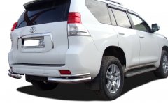 Тюнинг внедорожника Защита заднего бампера Toyota Land Cruiser Prado 150 2010
